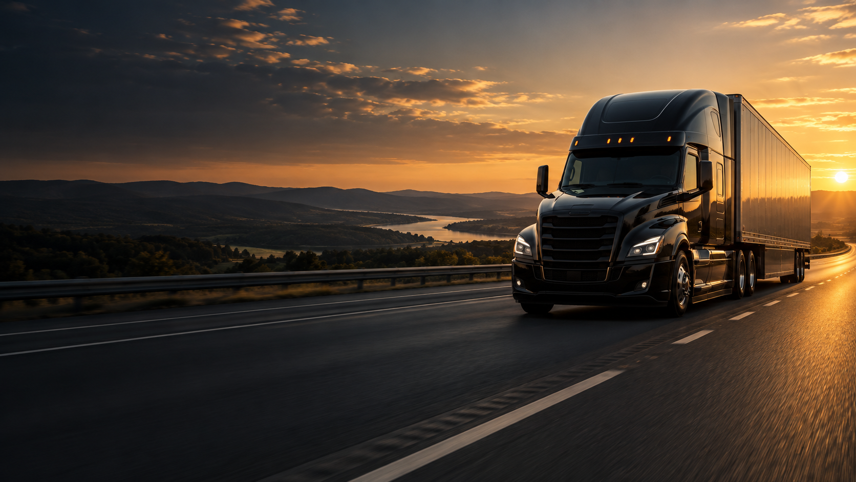 Professional semi-truck representing nationwide CDL driver recruiting services